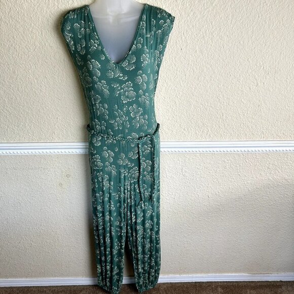 Anthropologie Pants - ANTHROPOLOGIE L Weekend Sleep Lounge Jumpsuit Jogger Women Size Small